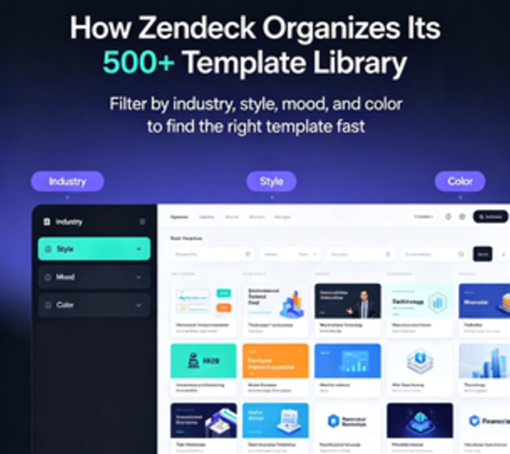 Navigate Zendeck's 500+ Template Library: Find the Perfect Slide Design Fast