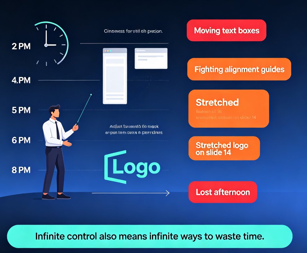 Zendeck vs PowerPoint: Why AI Generation Beats Manual Slide Design