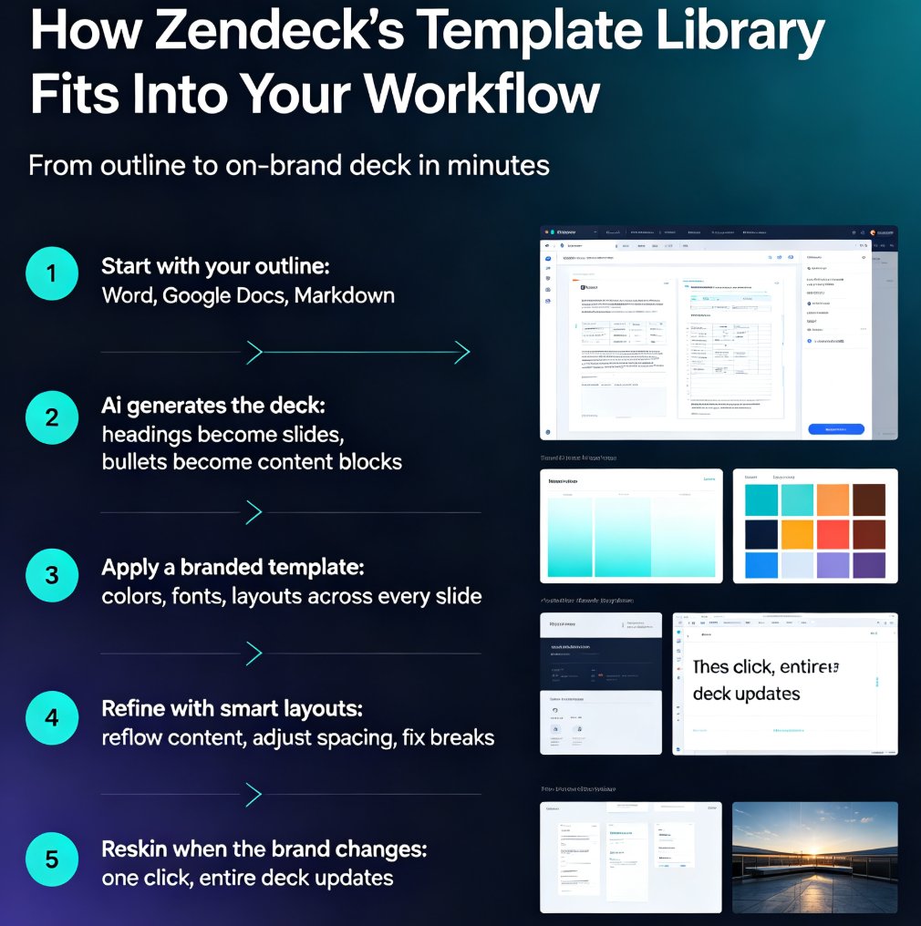 Brand-Consistent Training Decks: Zendeck Template Library Guide