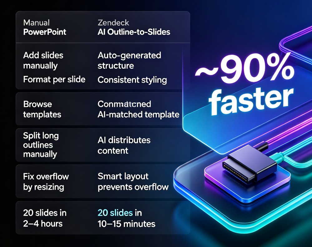 Paste Notes, Get a Deck: AI Outline-to-Slides in Minutes
