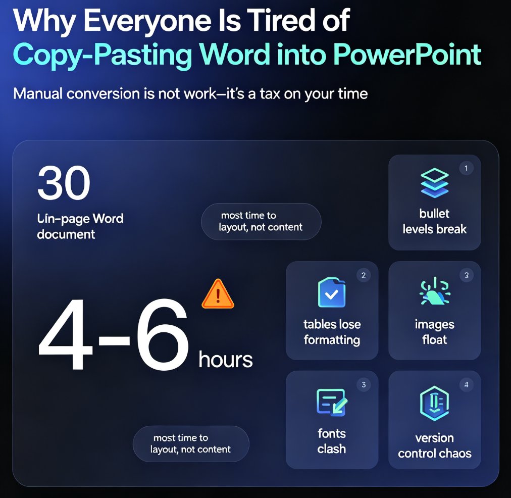 Word to PPT in One Click: Why Document-to-Deck Automation Is Trending