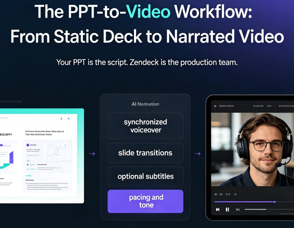 No Video Skills? Zendeck Turns PPT into Narrated Onboarding Videos
