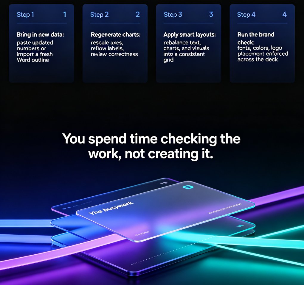Quarterly Report Updates Slow? Zendeck AI Refreshes Data Slides Fast