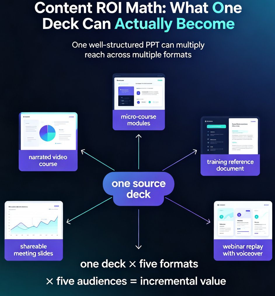 One PPT, Many Formats: How to Turn Slides into Micro-Courses