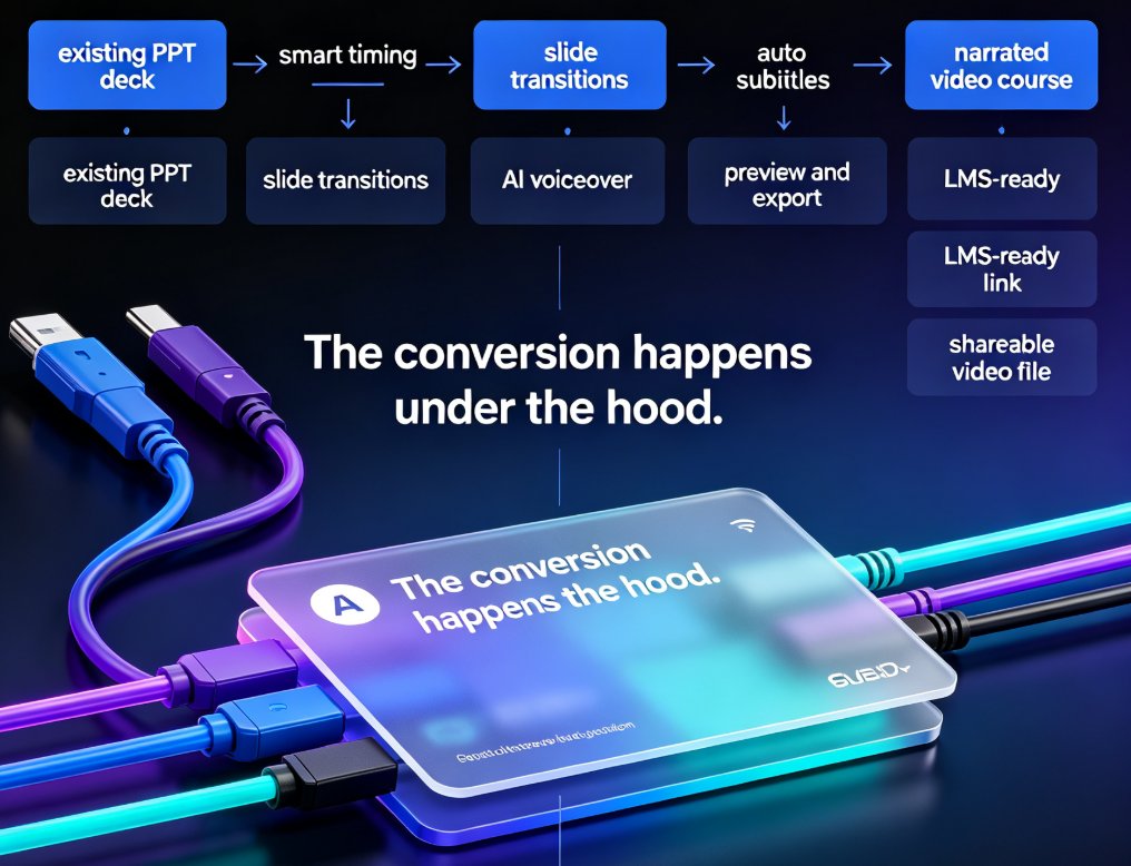 Turn Static Training Decks into Video Courses with AI Narration