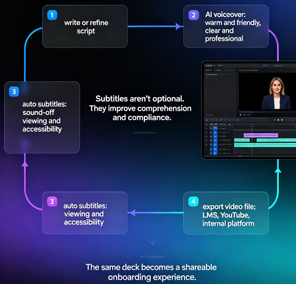 How to Create Employee Onboarding Videos from Your PPT with AI Narration