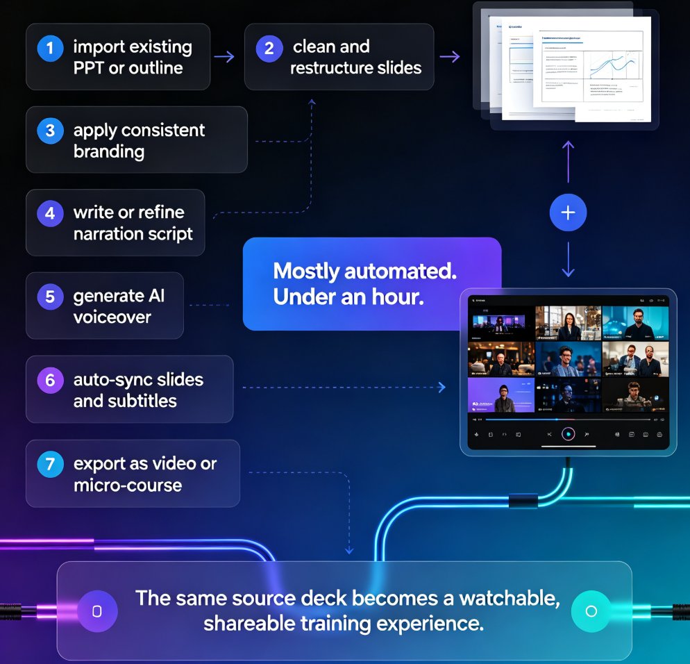 How to Convert Your PPT into a Narrated Micro-Course with Zendeck