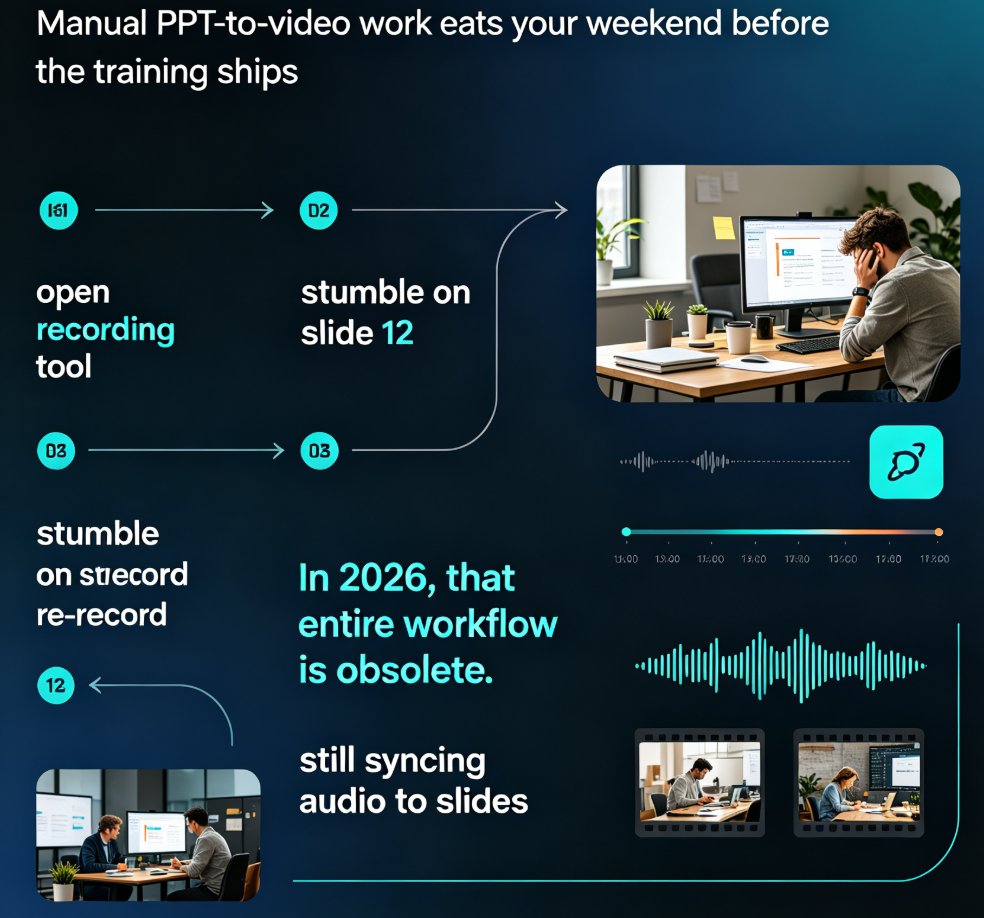 PPT to Video in 2026: AI Narration & Smart Timing Beat Manual Editing