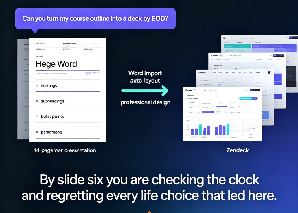 From Word Outline to Polished Slides: Zendeck's AI Workflow