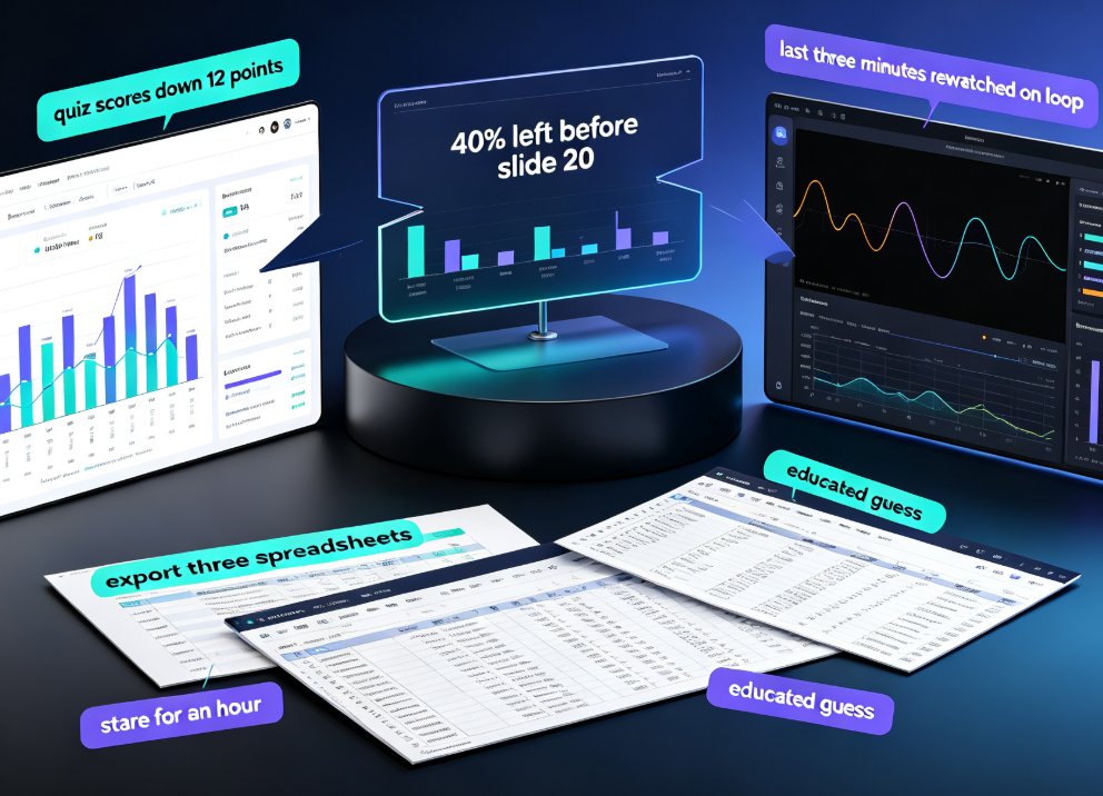 Promptable Analytics for Educators: Courseware Data into Insights