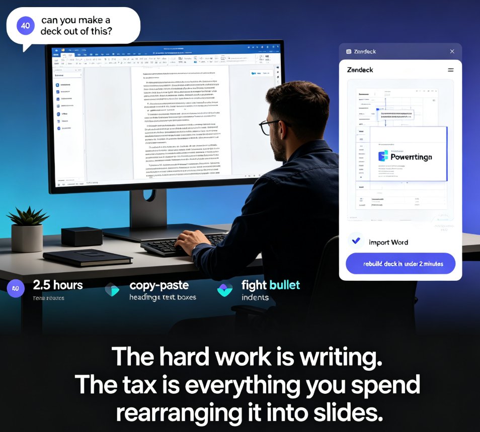 Word to PPT in Minutes: Turn an Outline into Slides with Zendeck