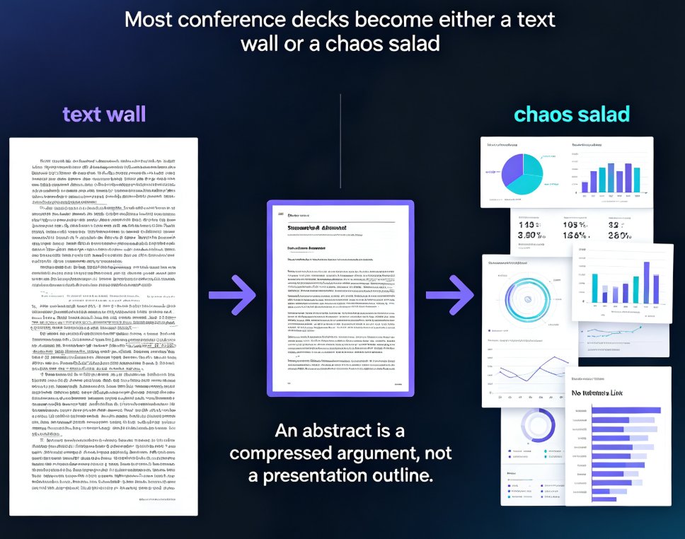 Turn a Research Abstract into a Conference Slide Deck with Zendeck AI