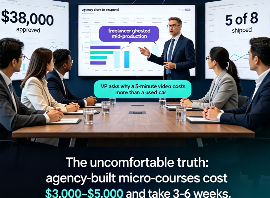 Micro-Course Production Costs: Zendeck vs. Agency Outsourcing