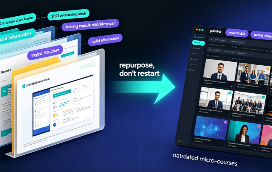 Your Old PPT Lessons Are Gold: Convert to Modern Micro-Courses