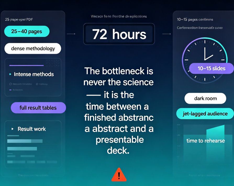 From Abstract to Conference Deck: Zendeck AI in 10 Minutes