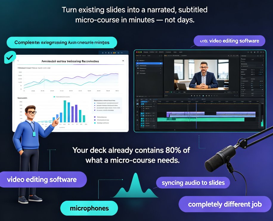 PPT to Video: Turn Slides into Engaging Micro-Courses in 5 Steps